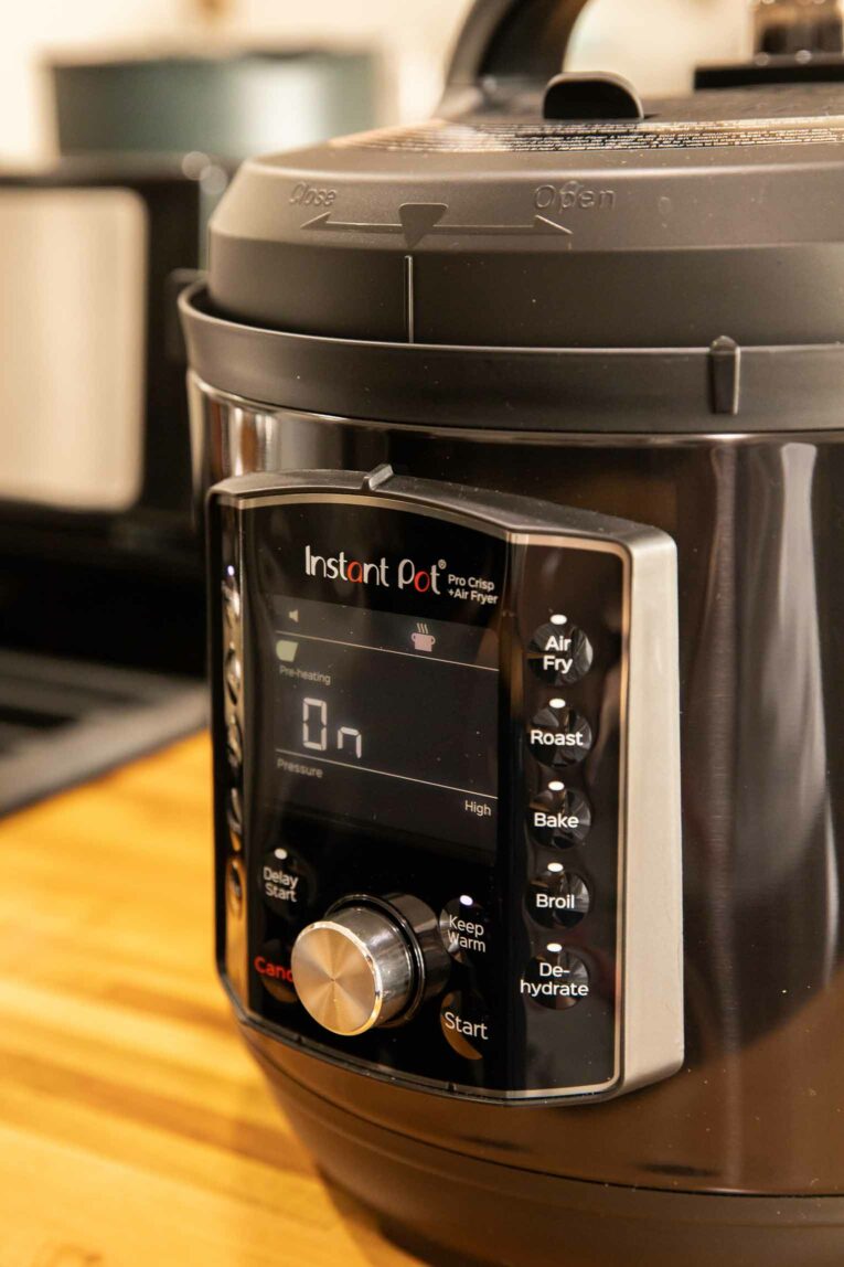 Close up of Instant Pot Air Fryer.