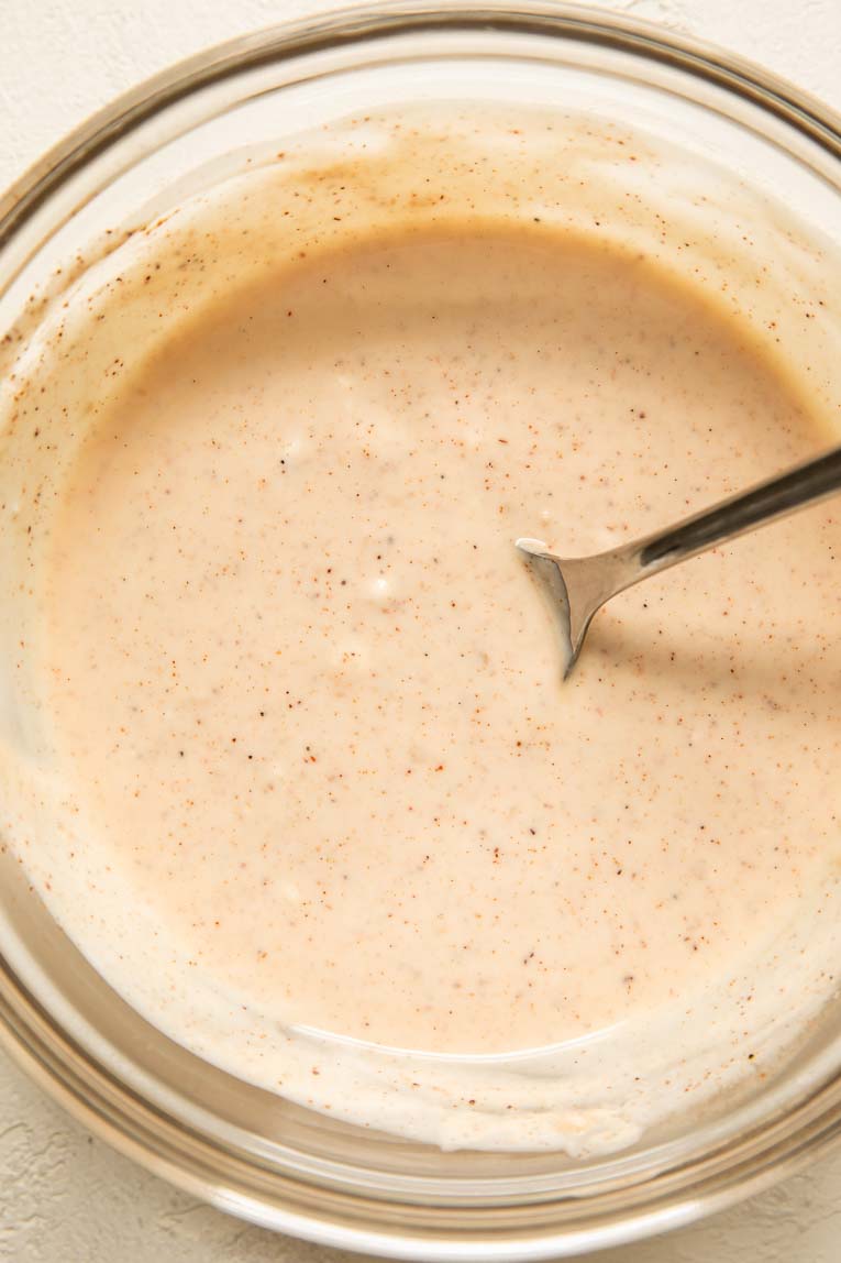 Baja sauce for tacos.