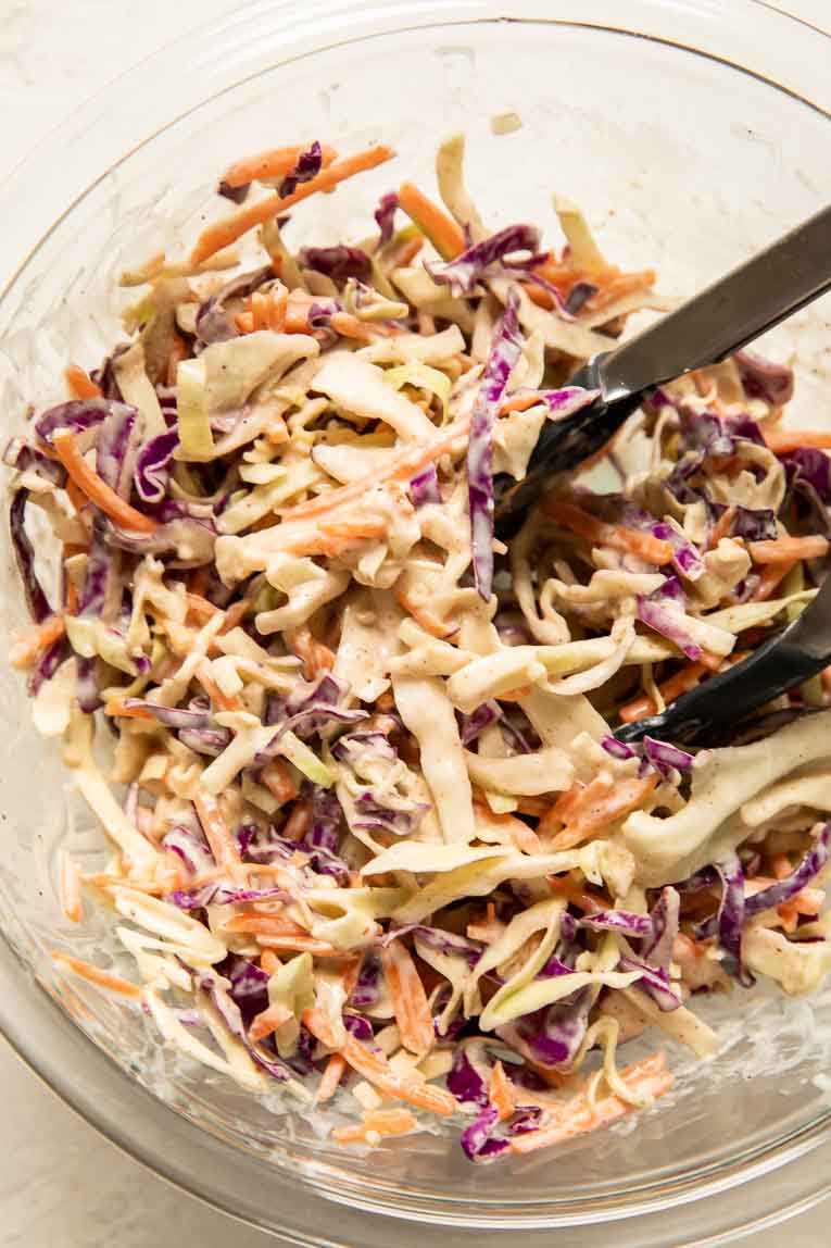 Baja coleslaw for healthy tacos.
