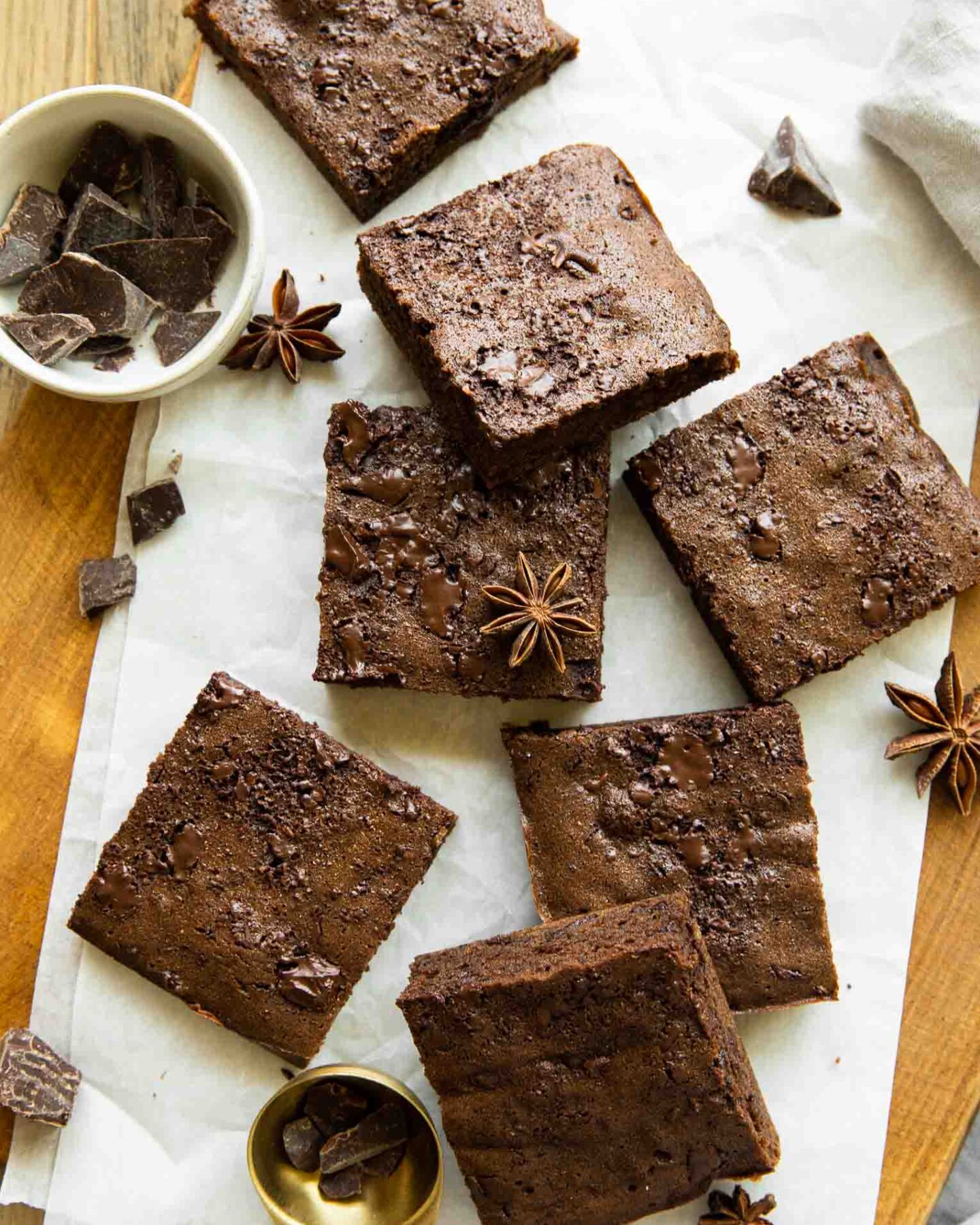 Top photo of sweet potato brownies recipe.