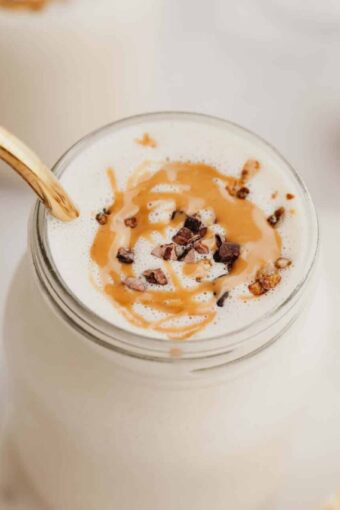 Classic Peanut Butter Oatmeal Smoothie Landscape