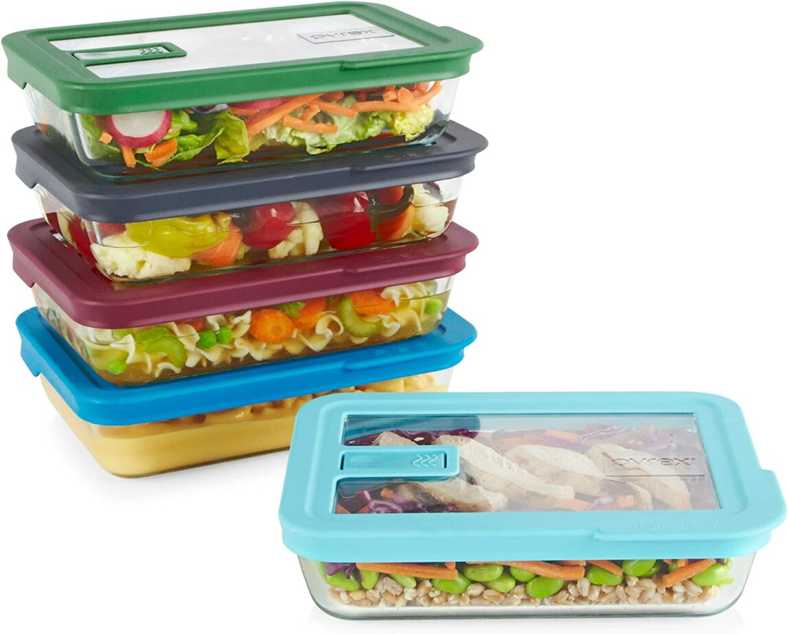 Pyrex Glass Meal Prep Containers