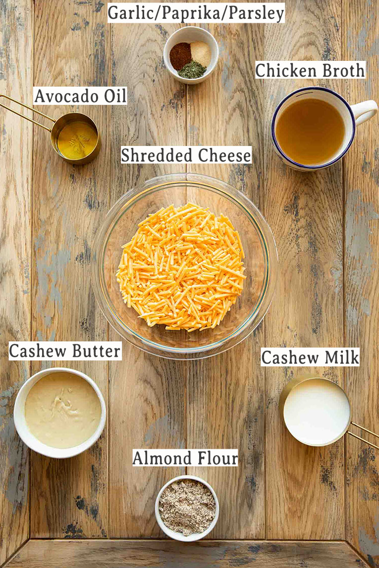 Ingredients for Healthy Chicken Broccoli Pasta Casserole sauce.