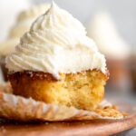Almond flour cupcakes recipe with frosting.