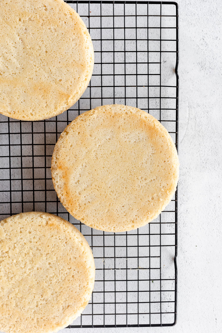 Small vegan shortcakes freshly baked.
