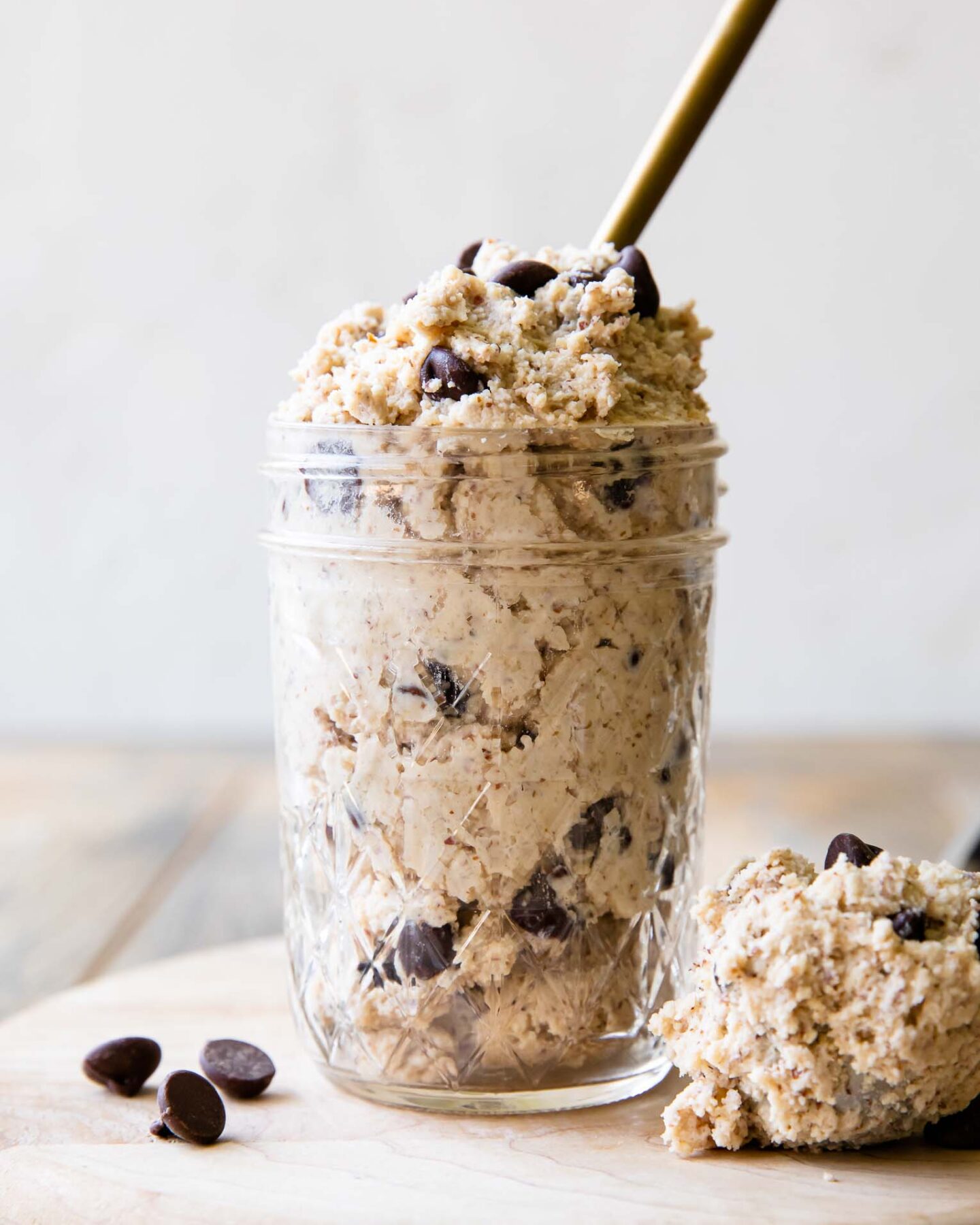 Protein Cookie Dough in a jar.