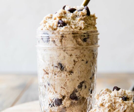Protein Cookie Dough in a jar.