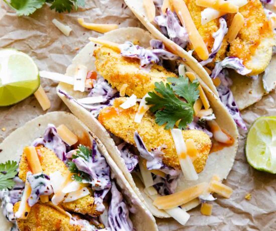 Crispy Air Fryer Fish Tacos recipe.
