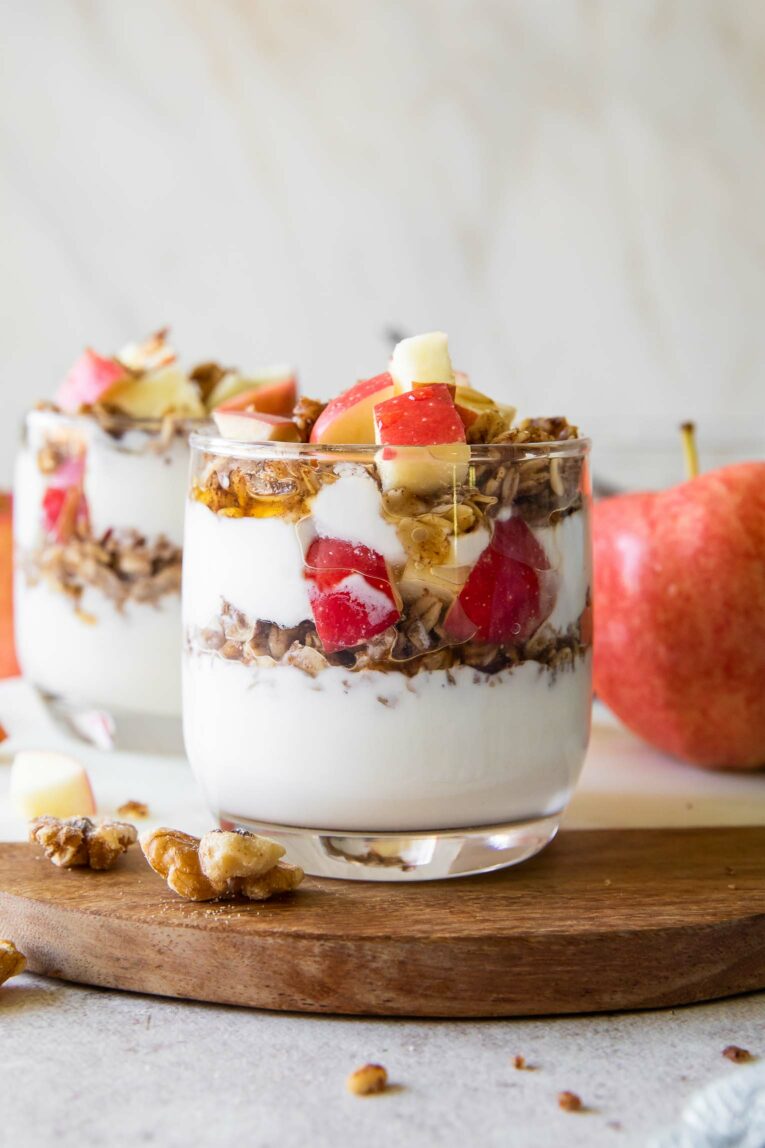Healthy Apple Crumble Parfaits recipe.