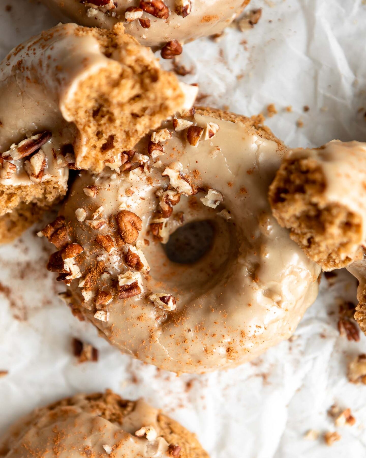 Top shot photo of Maple Gluten-Free Donuts recipe.