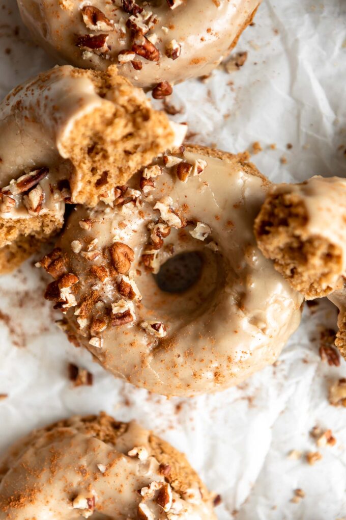Top shot photo of Maple Gluten-Free Donuts recipe.