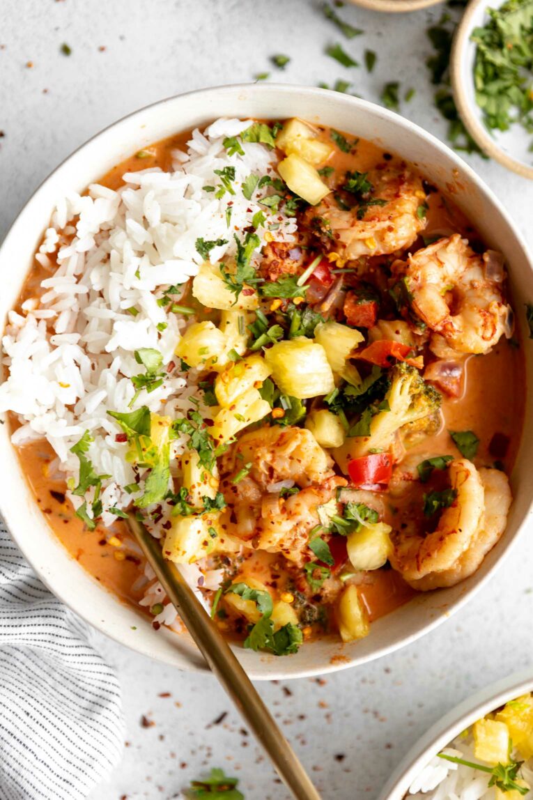 Thai-Inspired Coconut Curry Shrimp recipe.