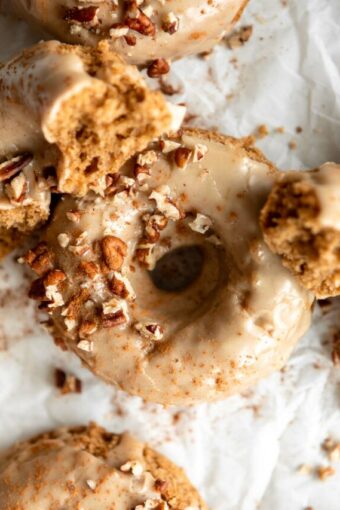 Top shot photo of Maple Gluten-Free Donuts recipe.