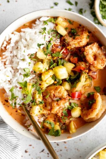 Thai-Inspired Coconut Curry Shrimp recipe.