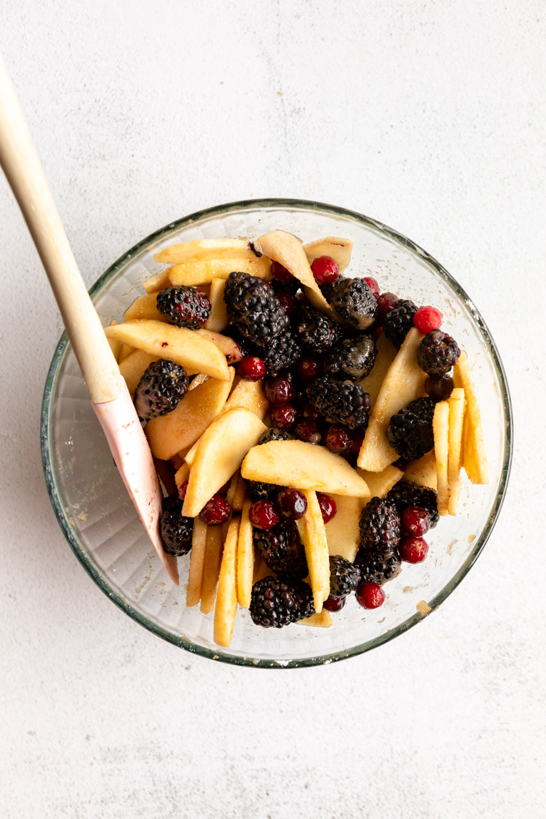 Fall fruit mixed into a small bowl.