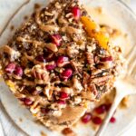 Top shot of Maple Butternut Squash Quinoa Breakfast Bake.