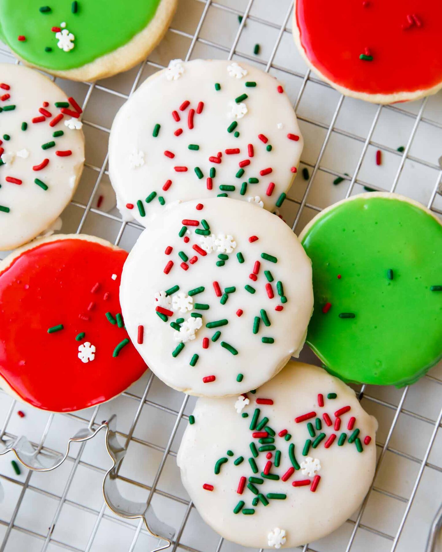 Close up of Gluten-Free Sugar Cookies recipe.