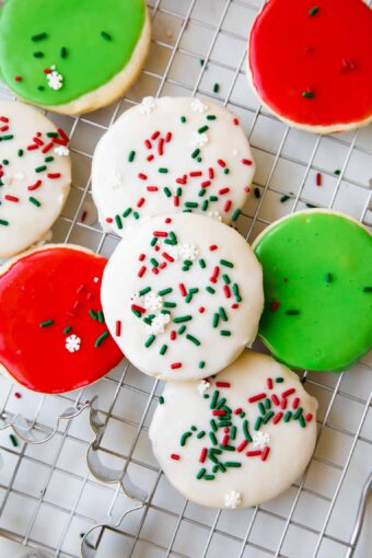 Close up of Gluten-Free Sugar Cookies recipe.