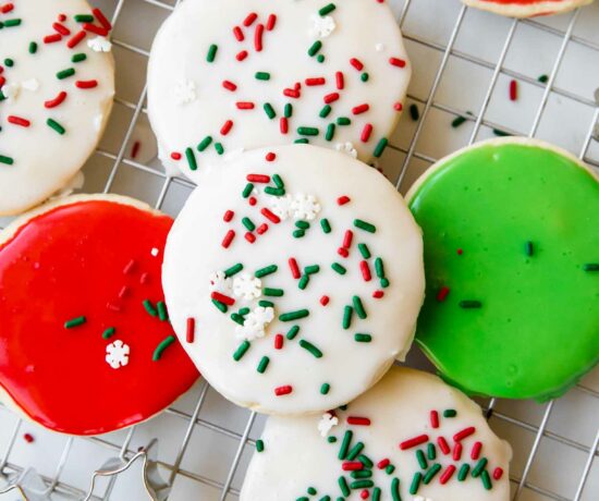 Close up of Gluten-Free Sugar Cookies recipe.