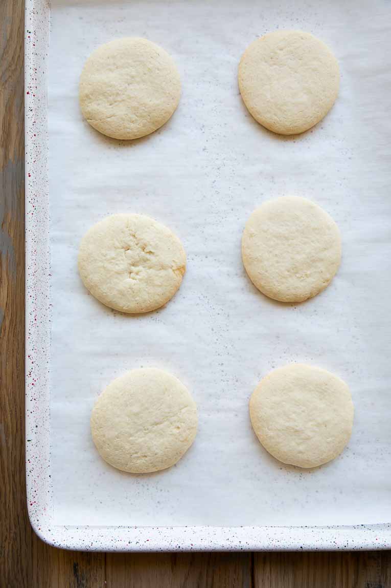 Gluten-Free Christmas Sugar Cookies freshly baked.