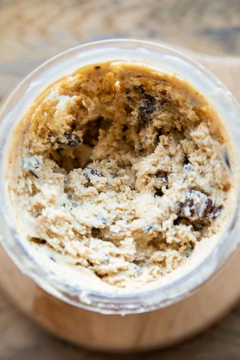 Snickers mix-ins with protein ice cream.