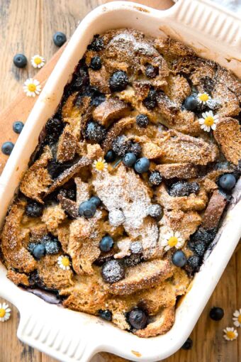 Healthy Blueberry French Toast Casserole recipe.