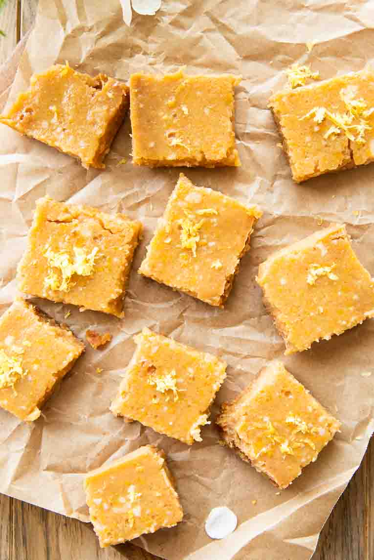 Freshly baked Gluten-Free Lemon Bars.