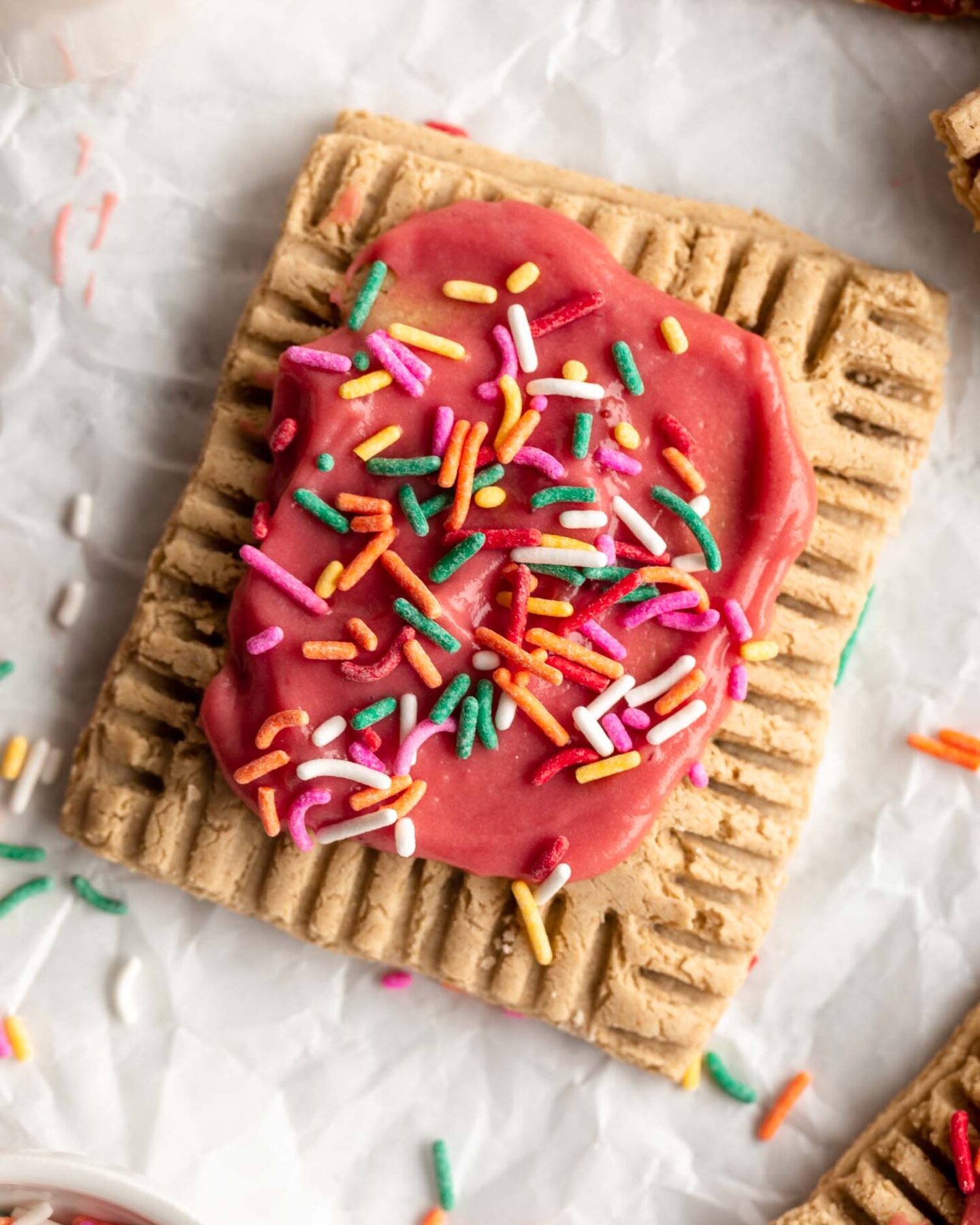 Top shot photo of Protein Pop Tart recipe.
