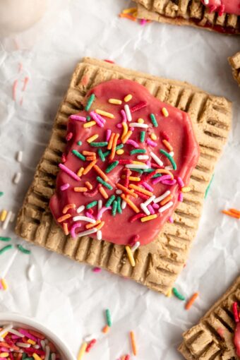 Top shot photo of Protein Pop Tart recipe.