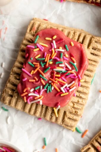 Top shot photo of Protein Pop Tart recipe.