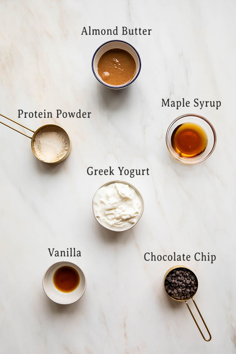 Ingredients for Cookie Dough Dip recipe.