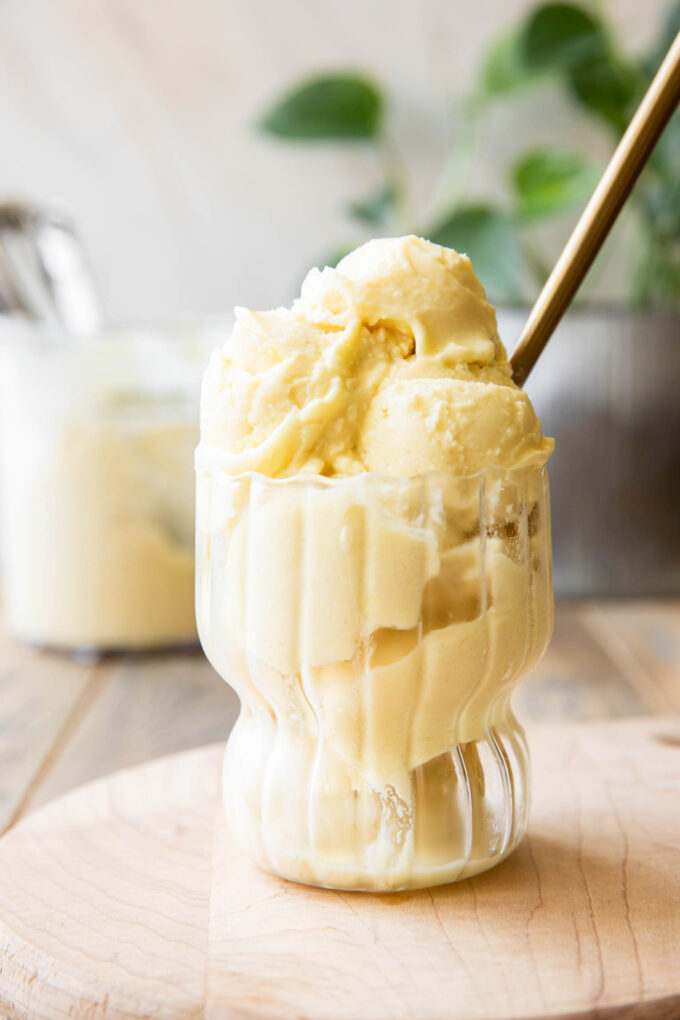Across photo of Ninja Creami Dole Whip.