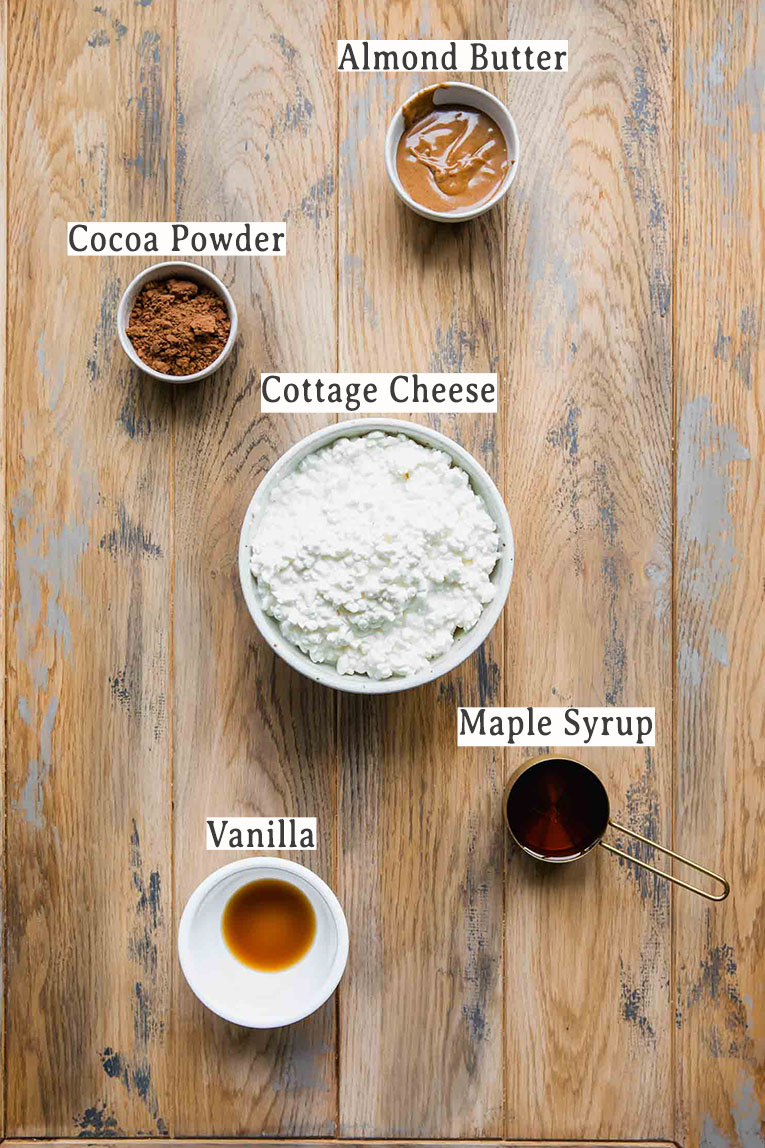 Ingredients for Brownie Ice Cream recipe.
