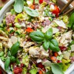 Close up of Italian Chopped Salad recipe.