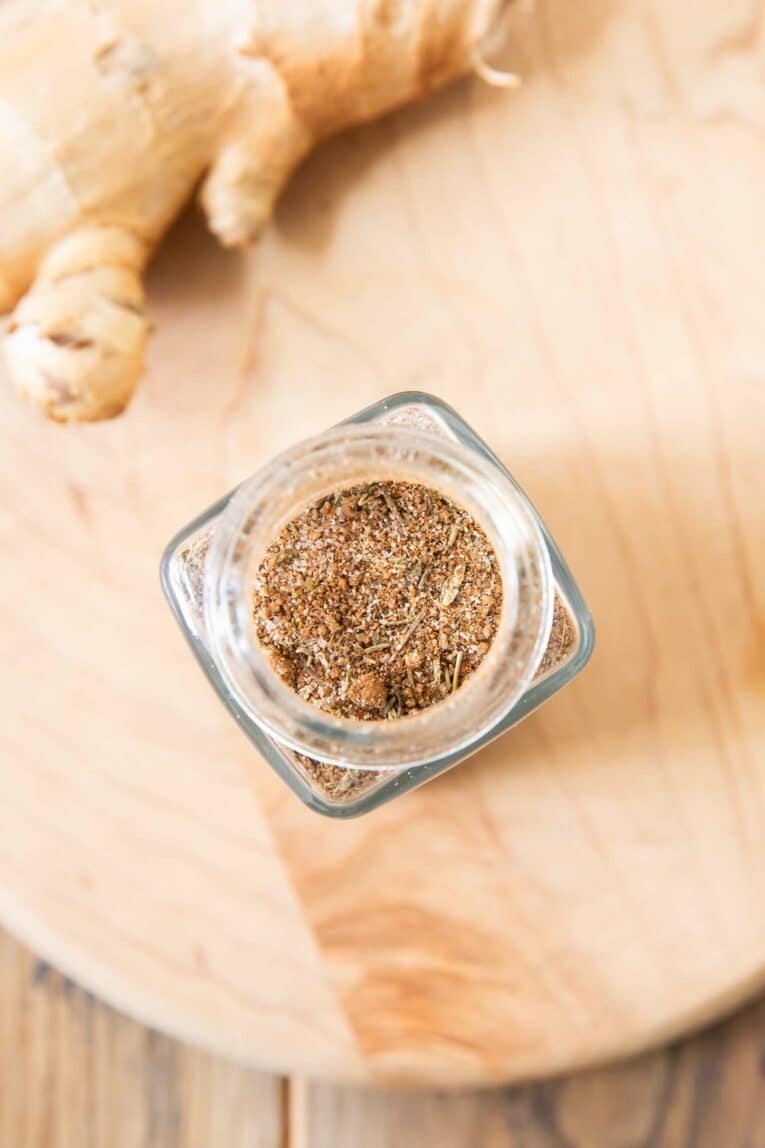 Top shot of jerk seasoning recipe.
