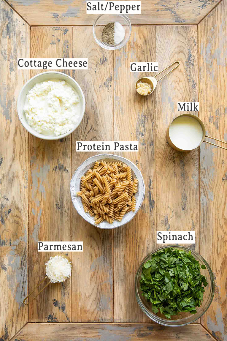 Ingredients for Protein Pasta Recipe.