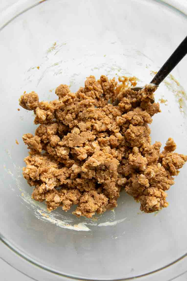 Filling for peanut butter cups being mixed.