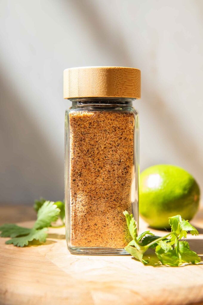 The BEST Taco Seasoning Recipe in a jar.