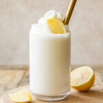 Across photo of frozen lemonade recipe.