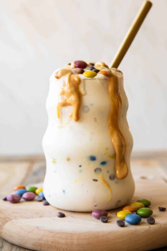 Across photo of Monster Cookie Protein Smoothie.