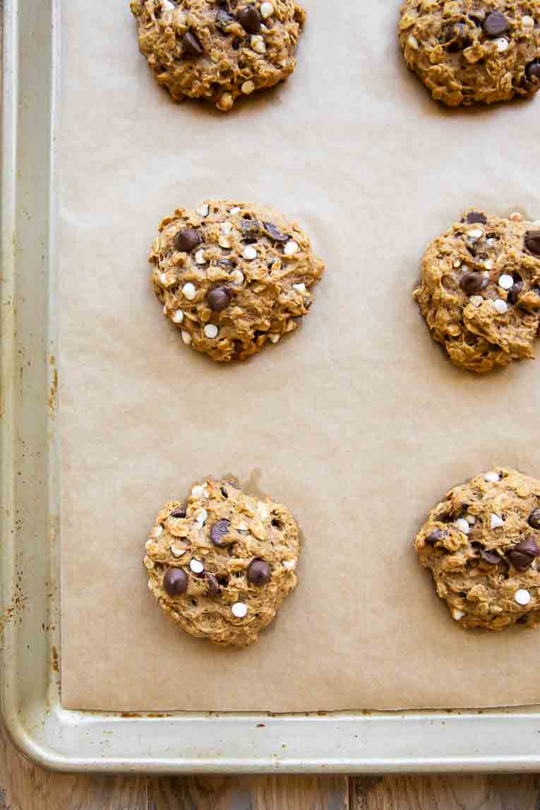 Freshly baked Pumpkin Oatmeal Cookies.