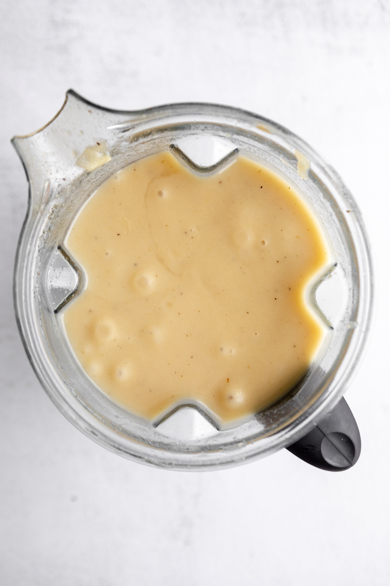 Potato Leek Soup blended smoothly.