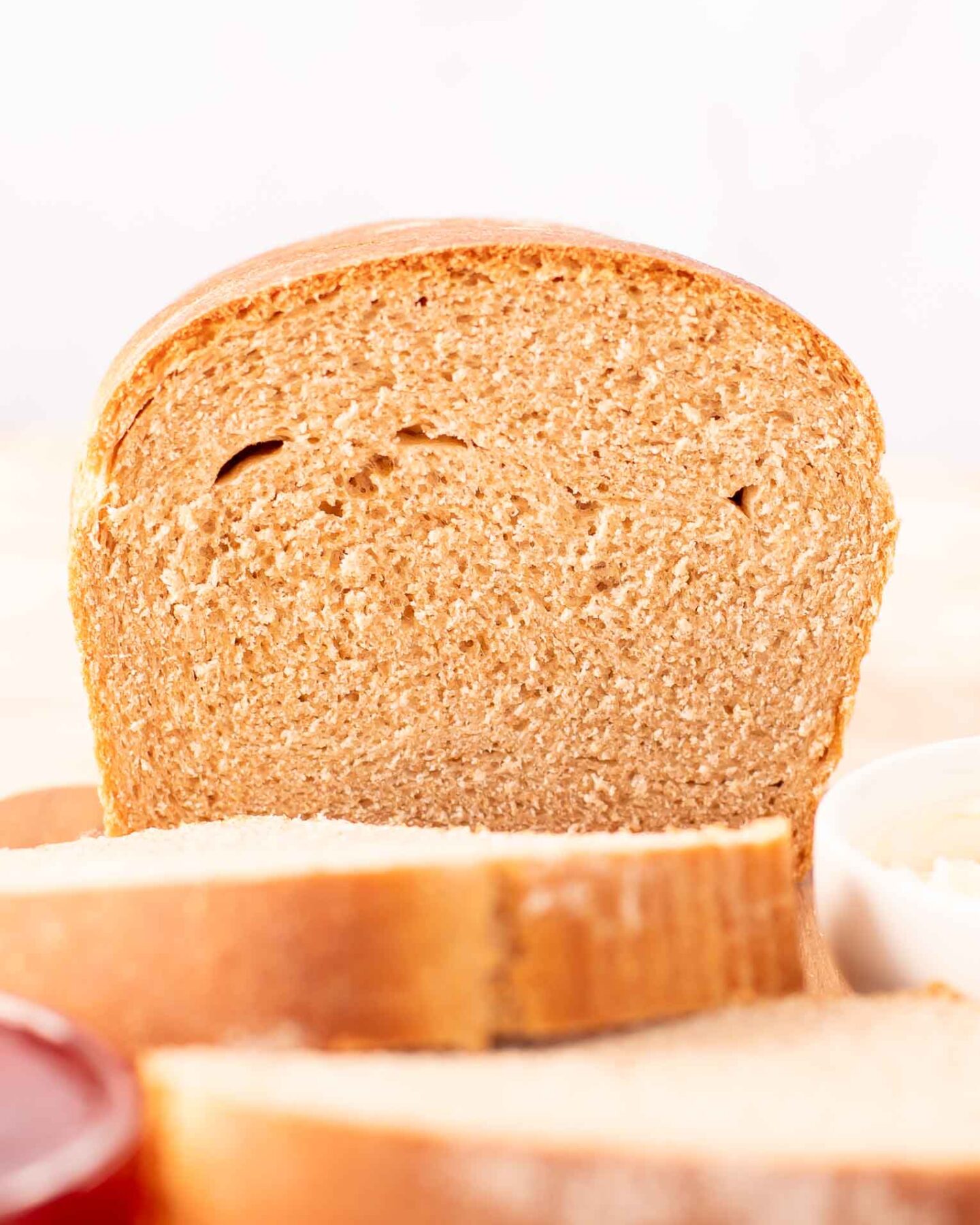 Across photo of easy Sandwich Bread Recipe.