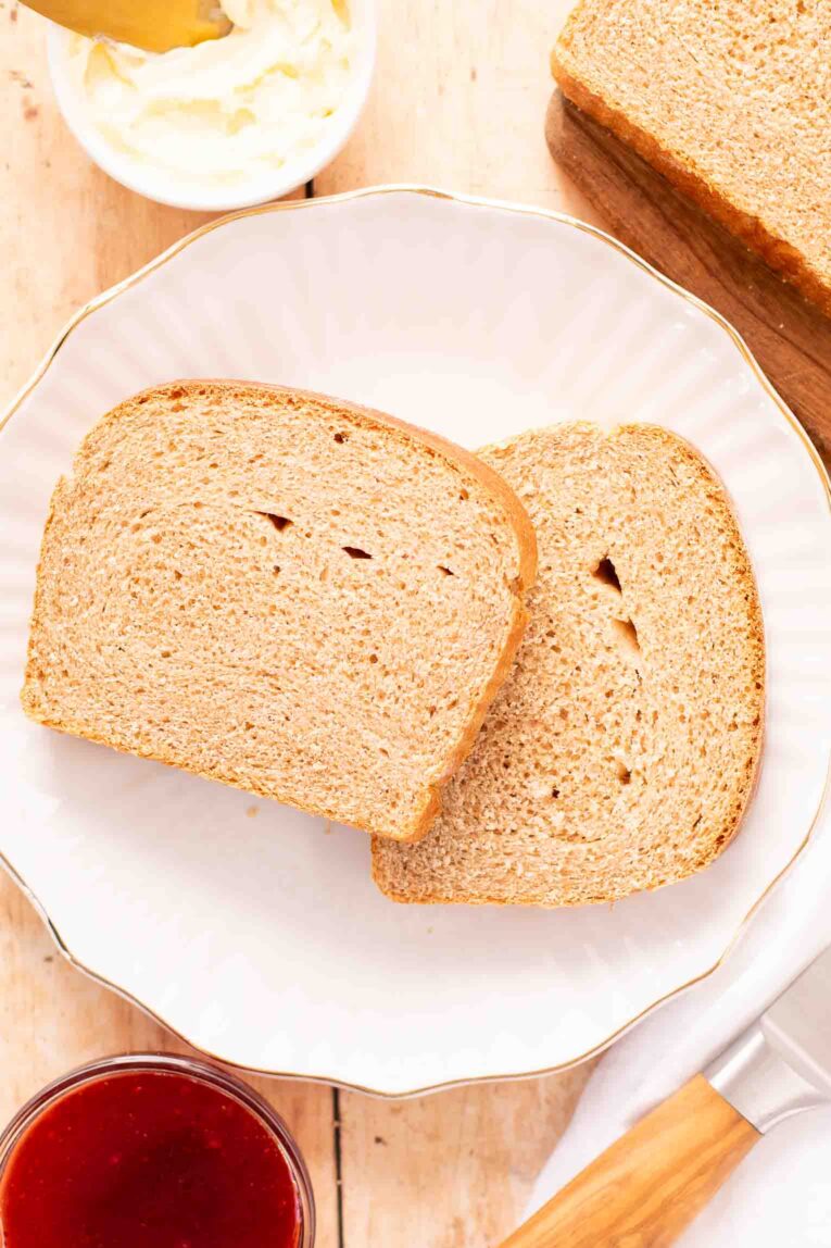 Top photo of homemade Sandwich Bread Recipe.