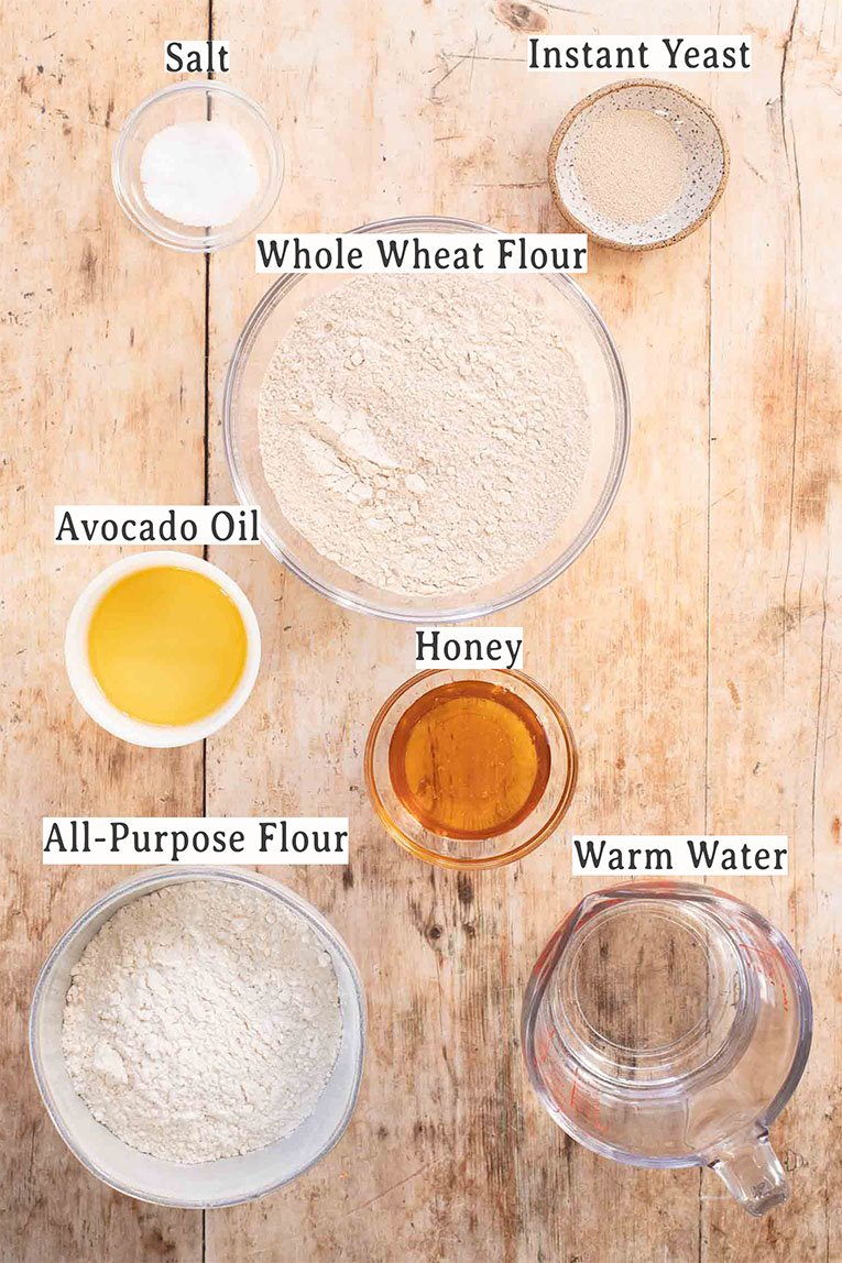 Ingredients in Sandwich Bread Recipe.
