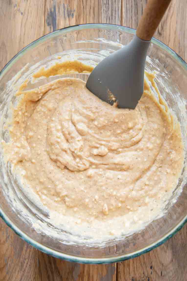 Mixed Carrot Cake Muffin batter.