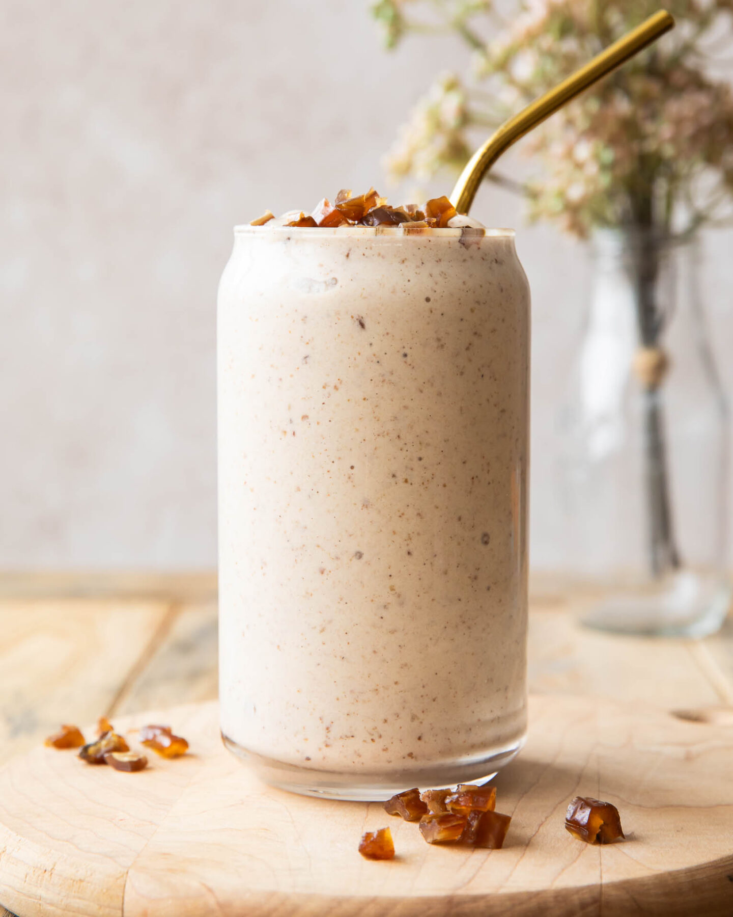 Across photo of Date Shake recipe.