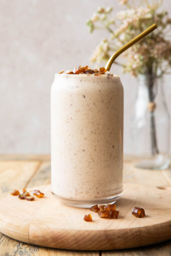 Across photo of Date Shake recipe.