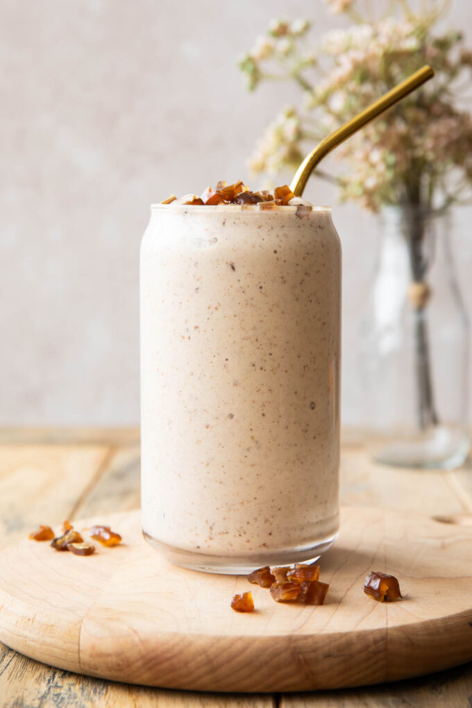 Across photo of Date Shake recipe.