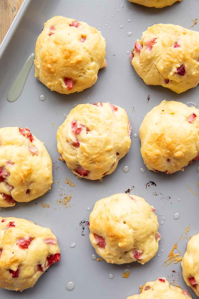 Baked pancake bites.